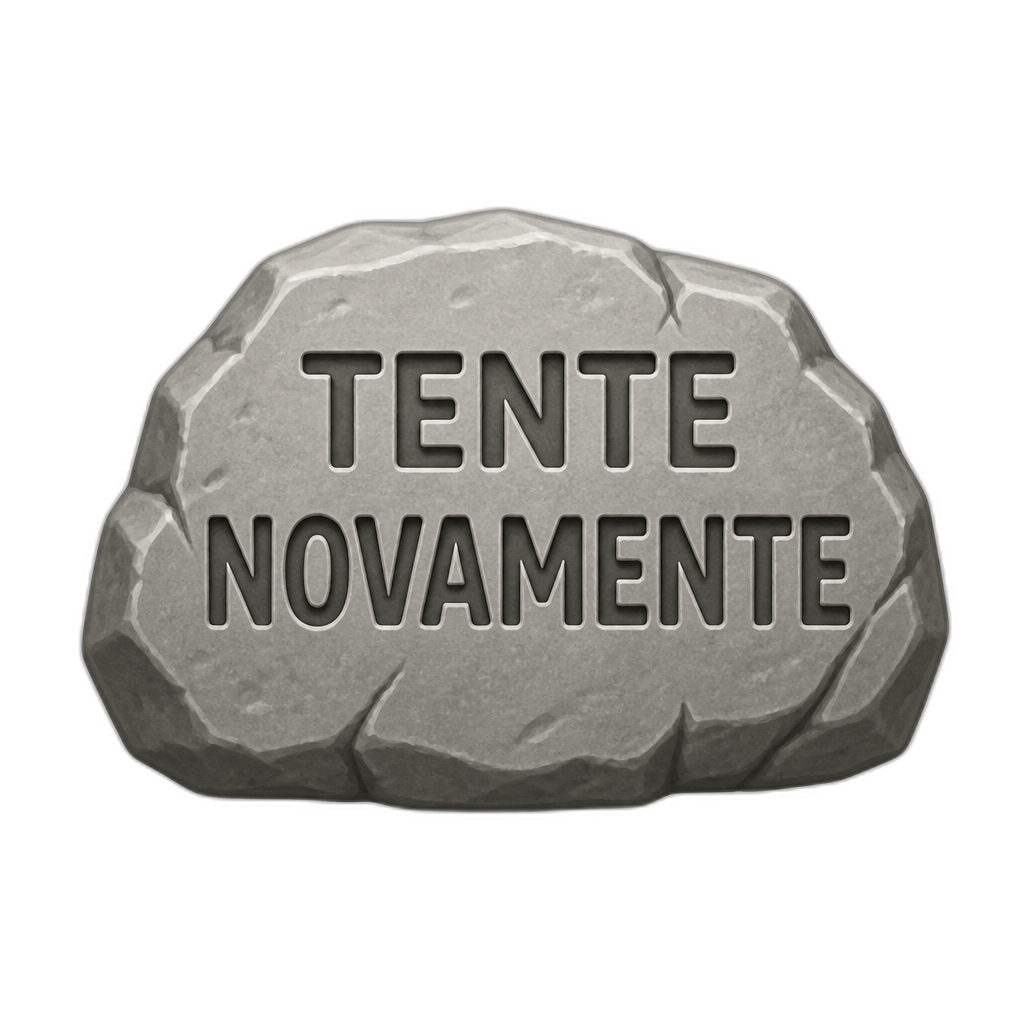 Tente novamente de pedra - AI generated emoji