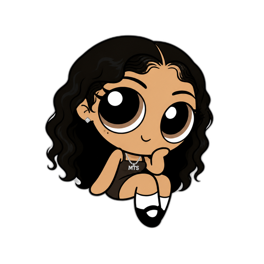 Mariah The Scientist in The Powerpuff Girls - AI generated emoji