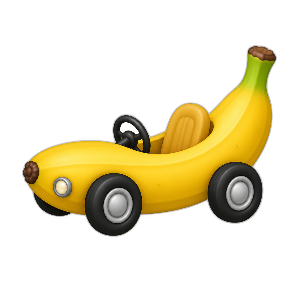 banana car - AI generated emoji