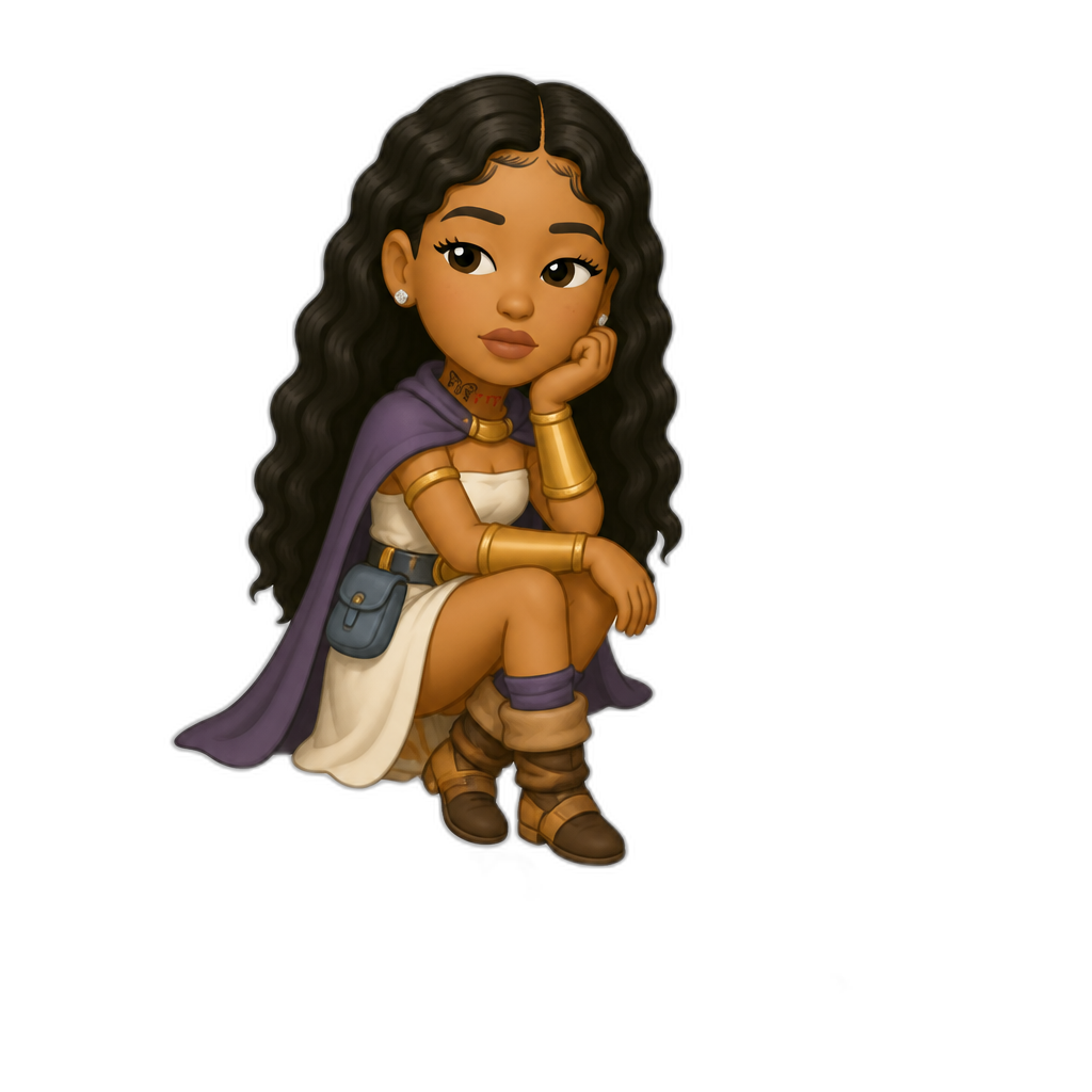 Mariah The Scientist in Chrono Trigger for theSn - AI generated emoji