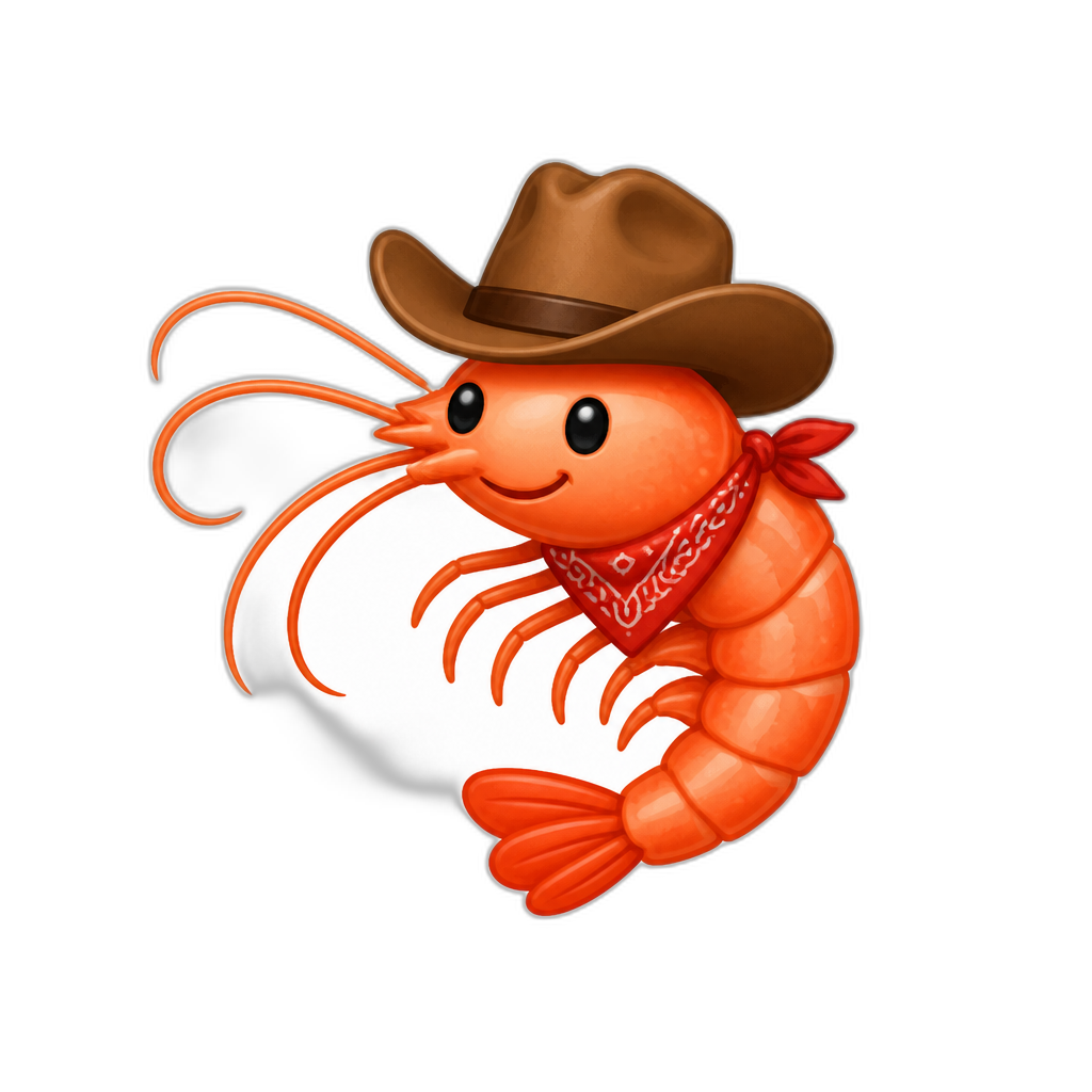 cowboy shrimp - AI generated emoji