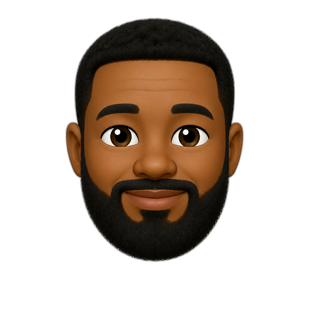 40-year-old African American male with full beard - AI generated emoji