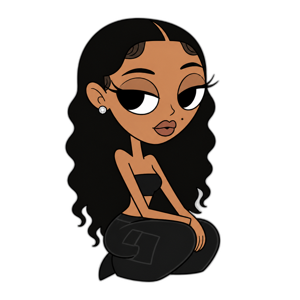 Mariah The Scientist in Craig McCracken cartoon style - AI generated emoji