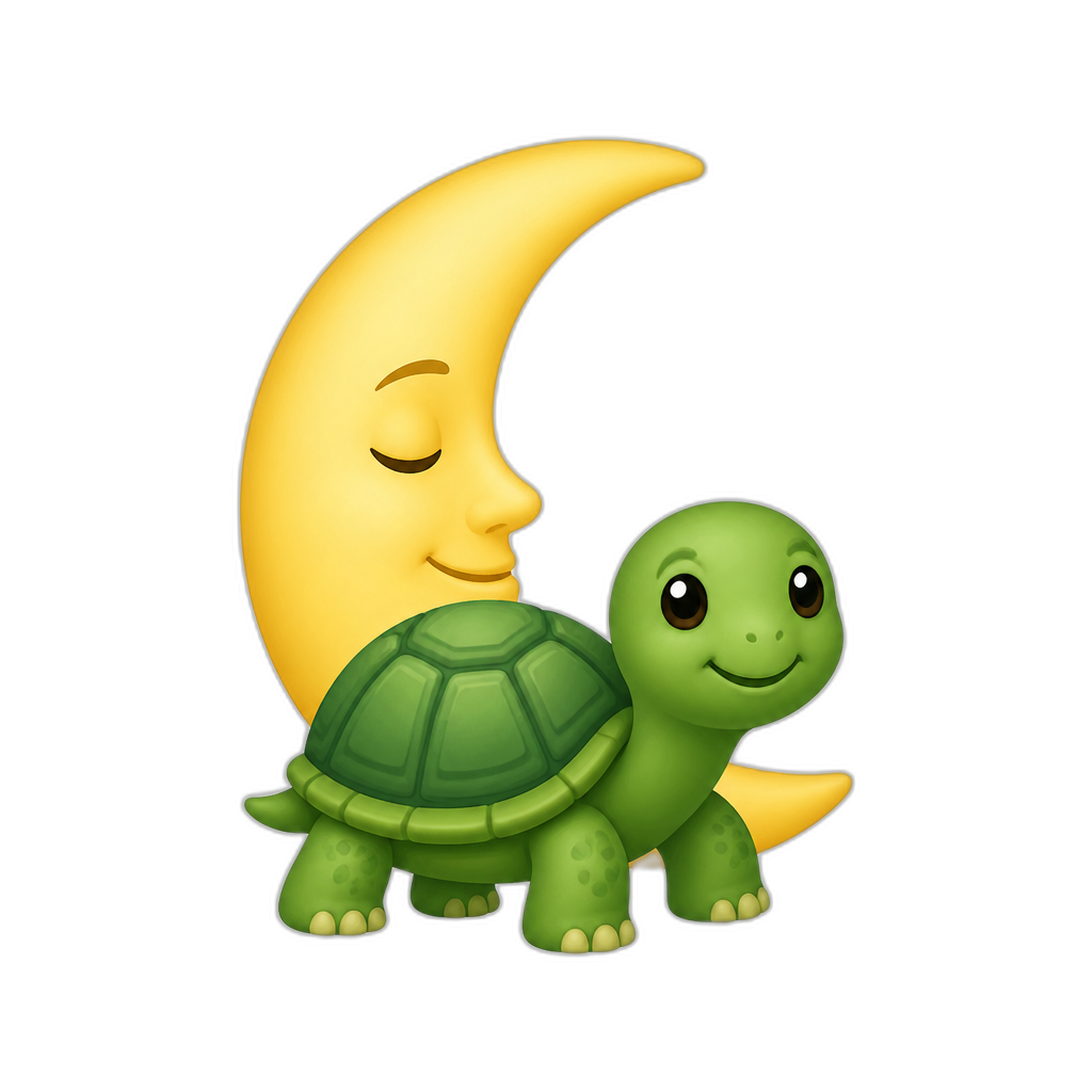 🐢+🌜 - AI generated emoji