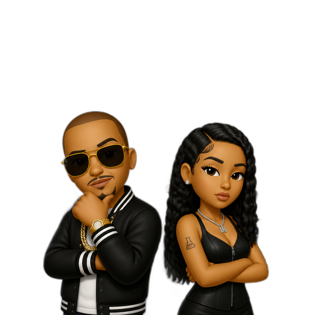 T.I. and Mariah The Scientist, "Let 'Em Know" remix music video, drag racing theme - AI generated emoji