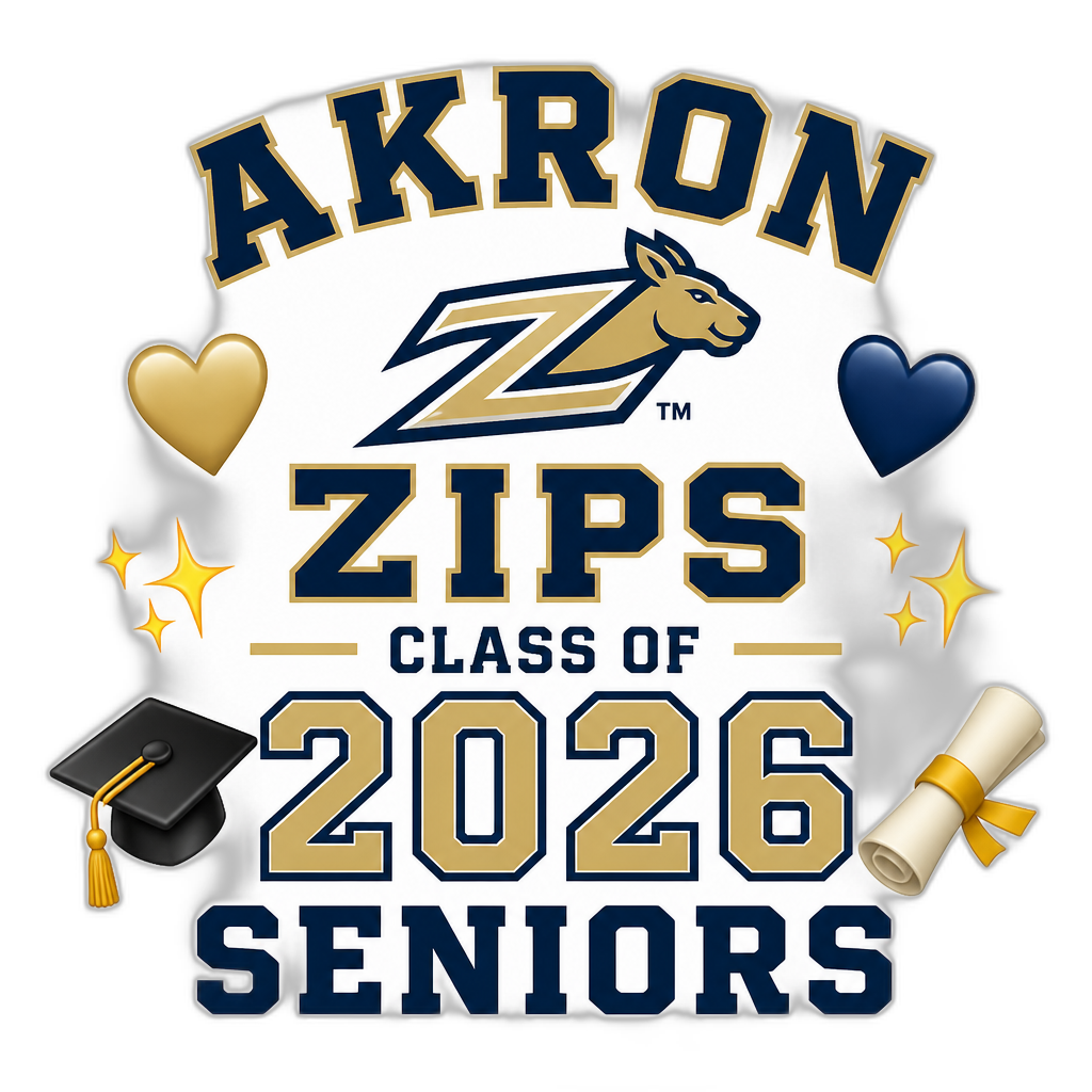 Akron Zips Class Pof 2026 Seniors - AI generated emoji