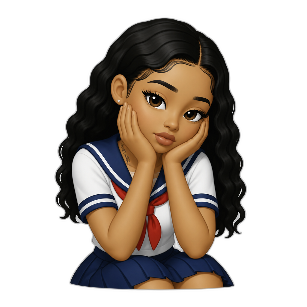 Mariah The Scientist in Love Hina - AI generated emoji