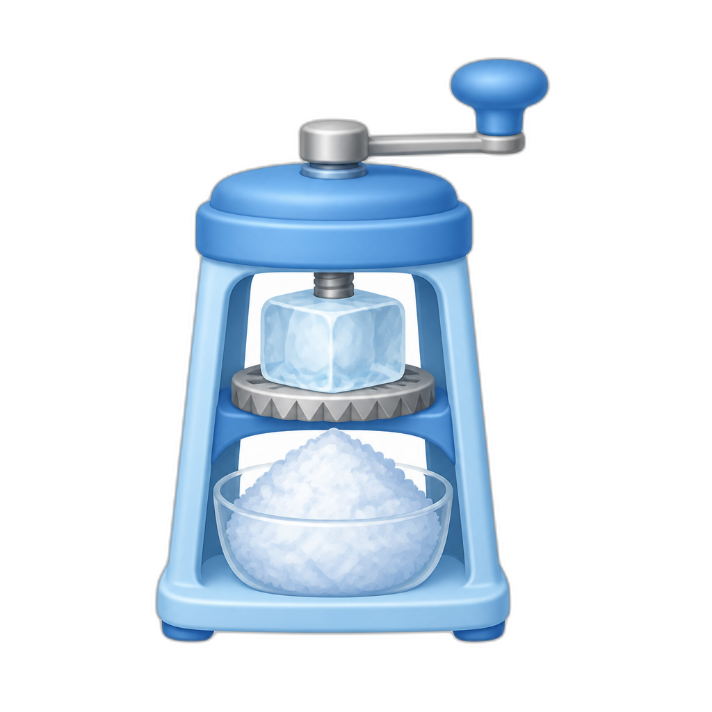 Grinding Ice - AI generated emoji