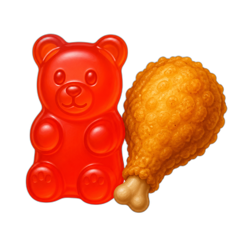 Gummy+fried - AI generated emoji