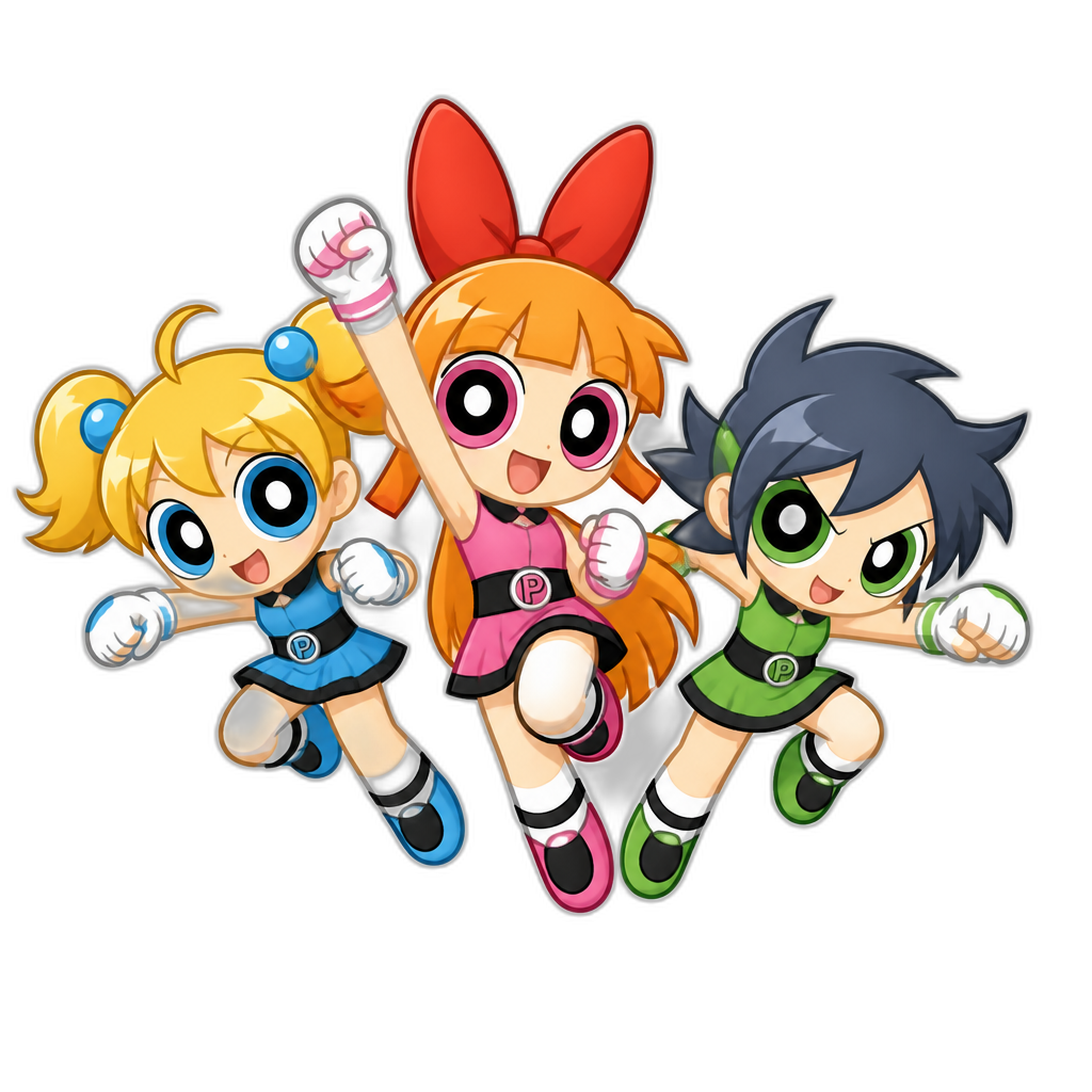 Powerpuff Girls Z - AI generated emoji