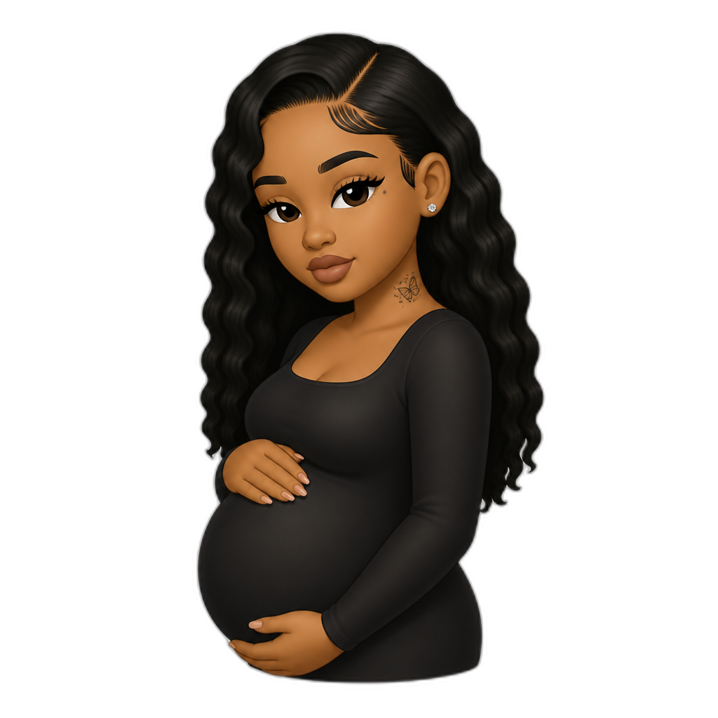 Mariah The Scientist pregnant - AI generated emoji