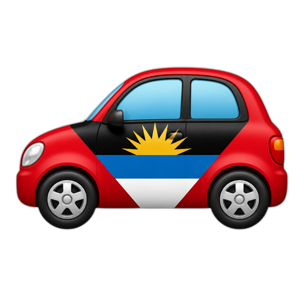 Antigua and Barbuda Car - AI generated emoji