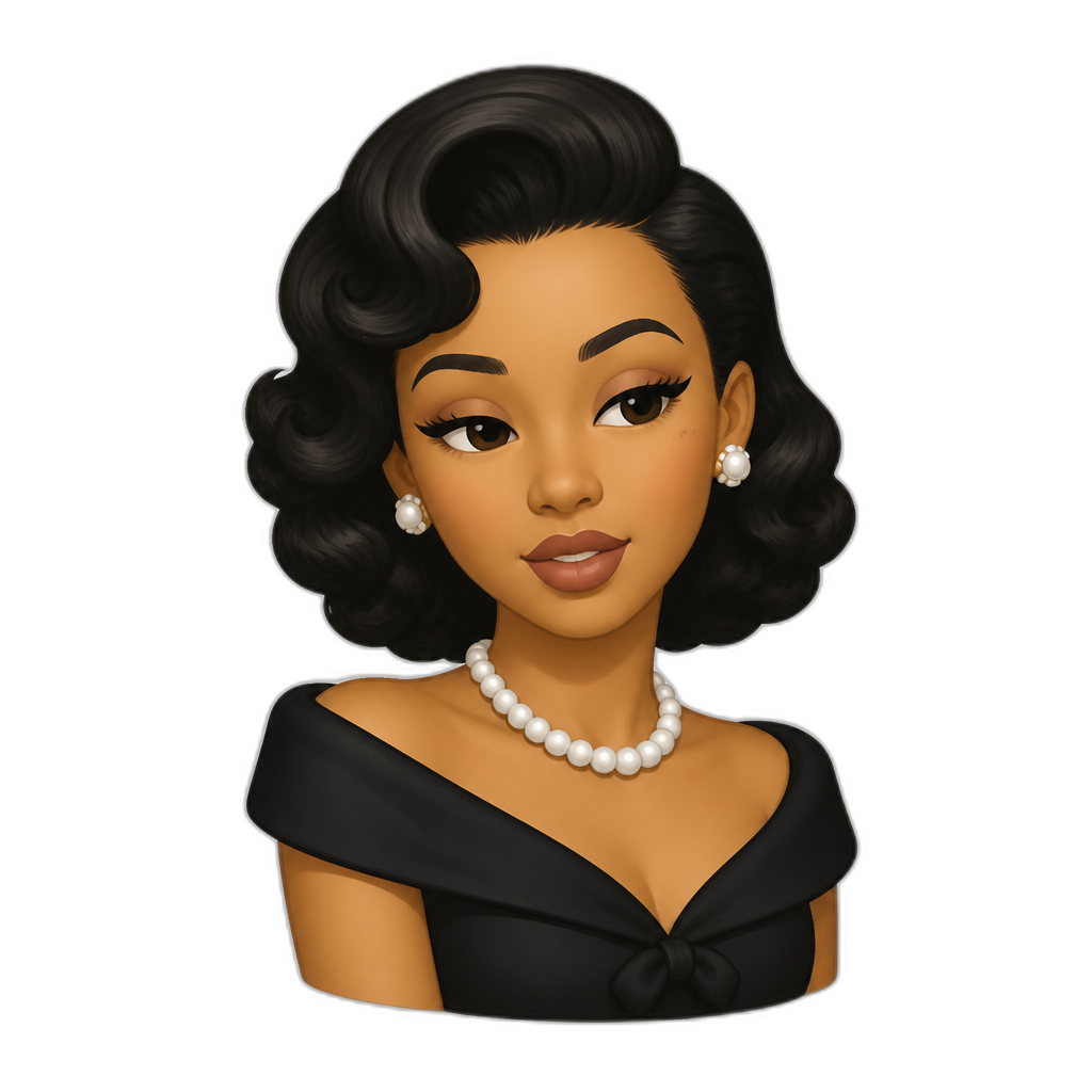 Mariah The Scientist in the 1950s - AI generated emoji