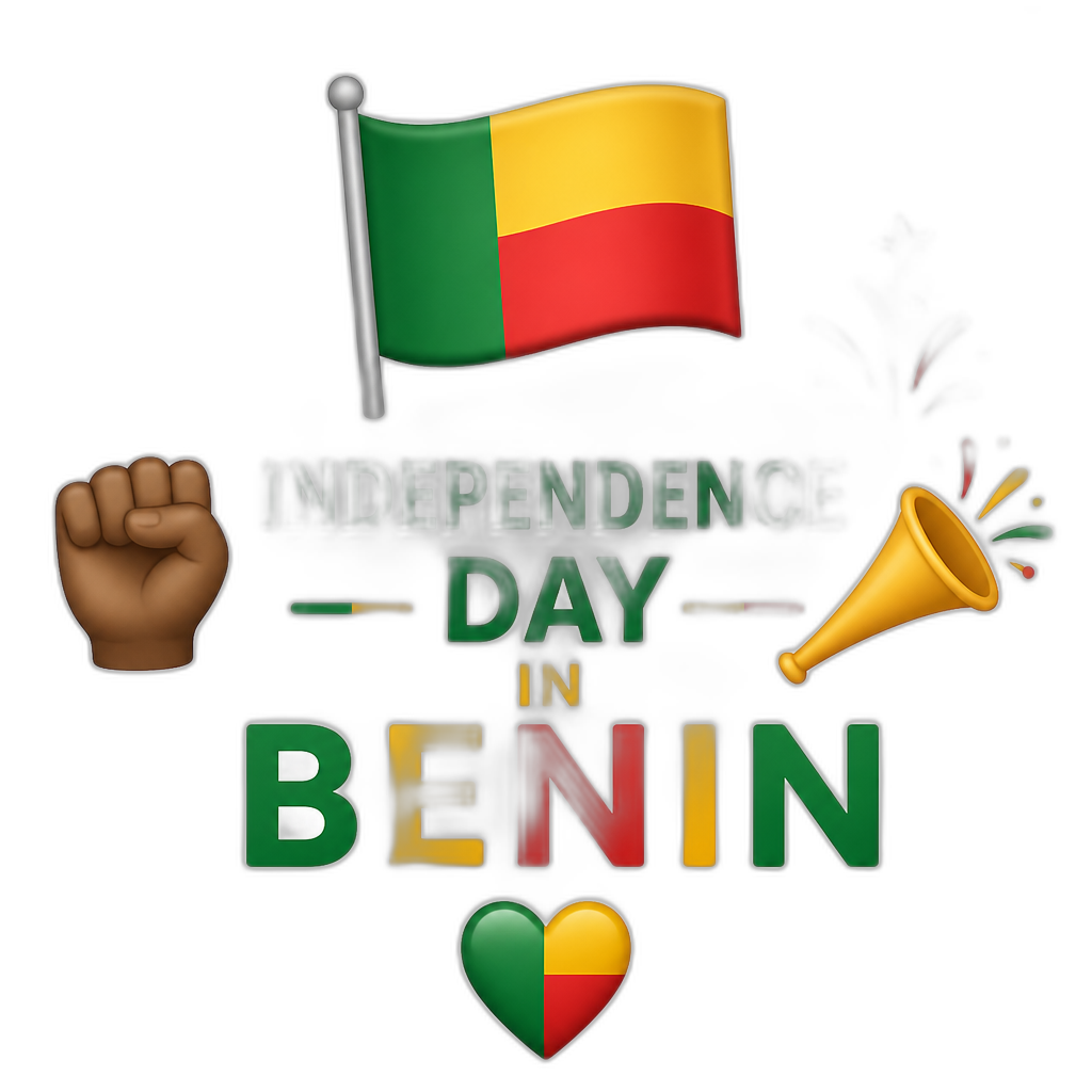 Independence Day in Benin - AI generated emoji