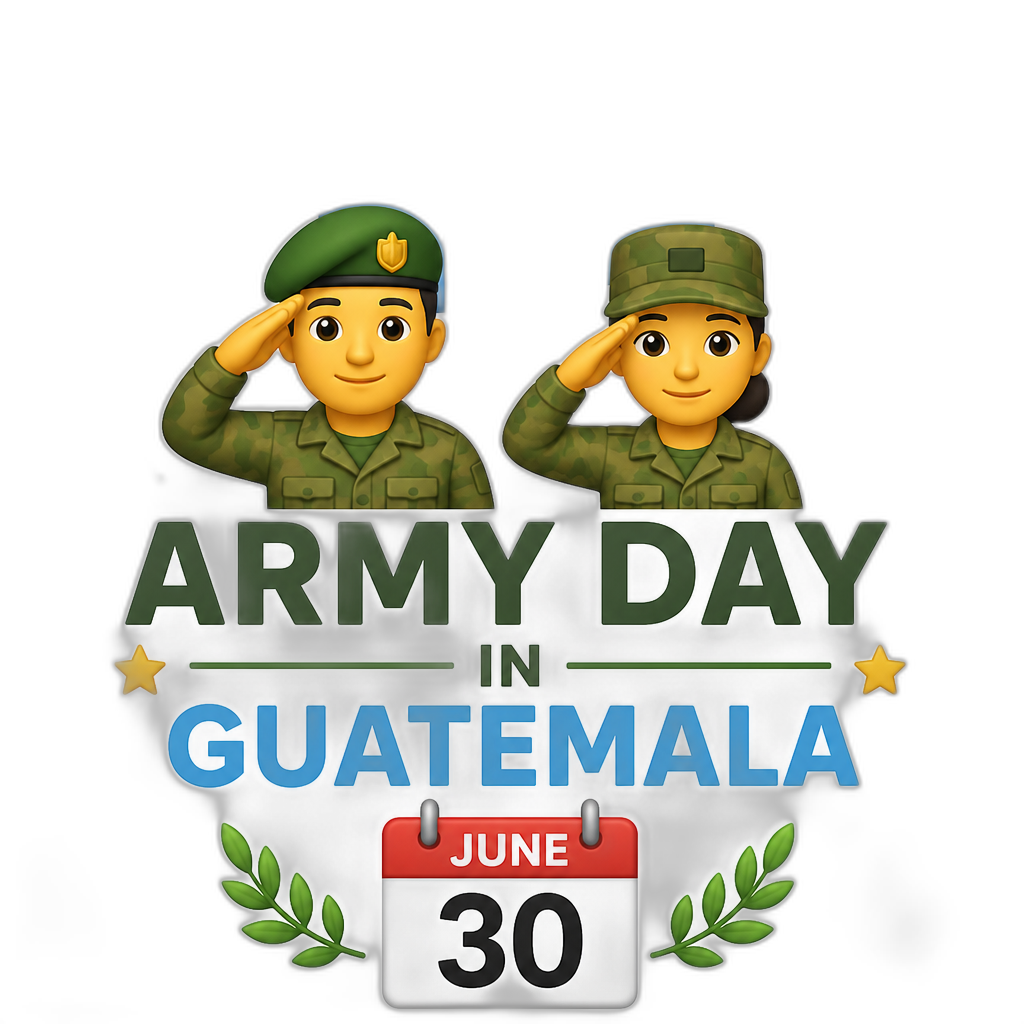 Army Day in Guatemala In June 30 - AI generated emoji