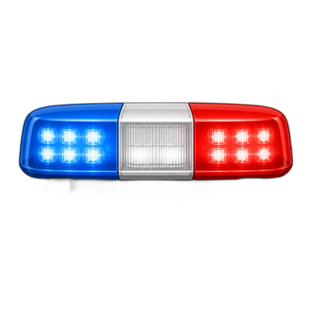 cop car light - AI generated emoji