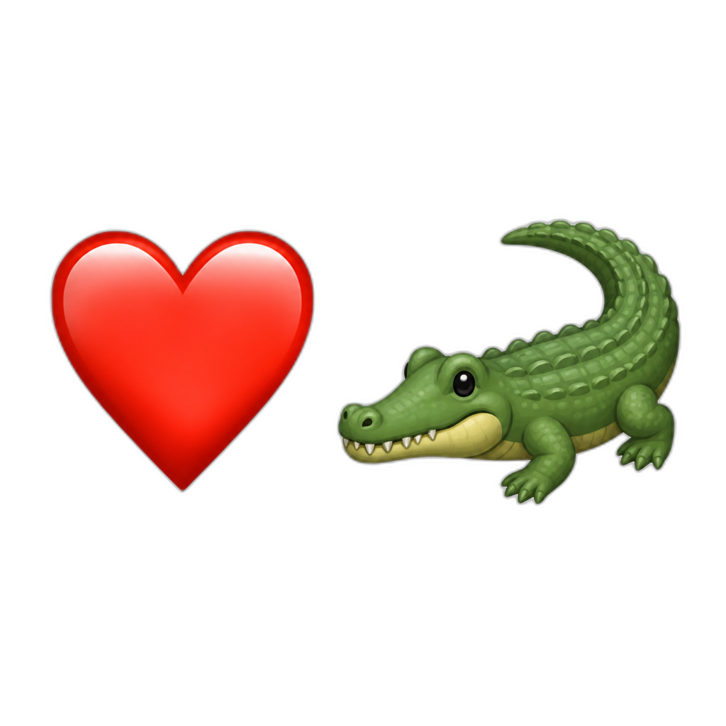 ❤️🐊 - AI generated emoji