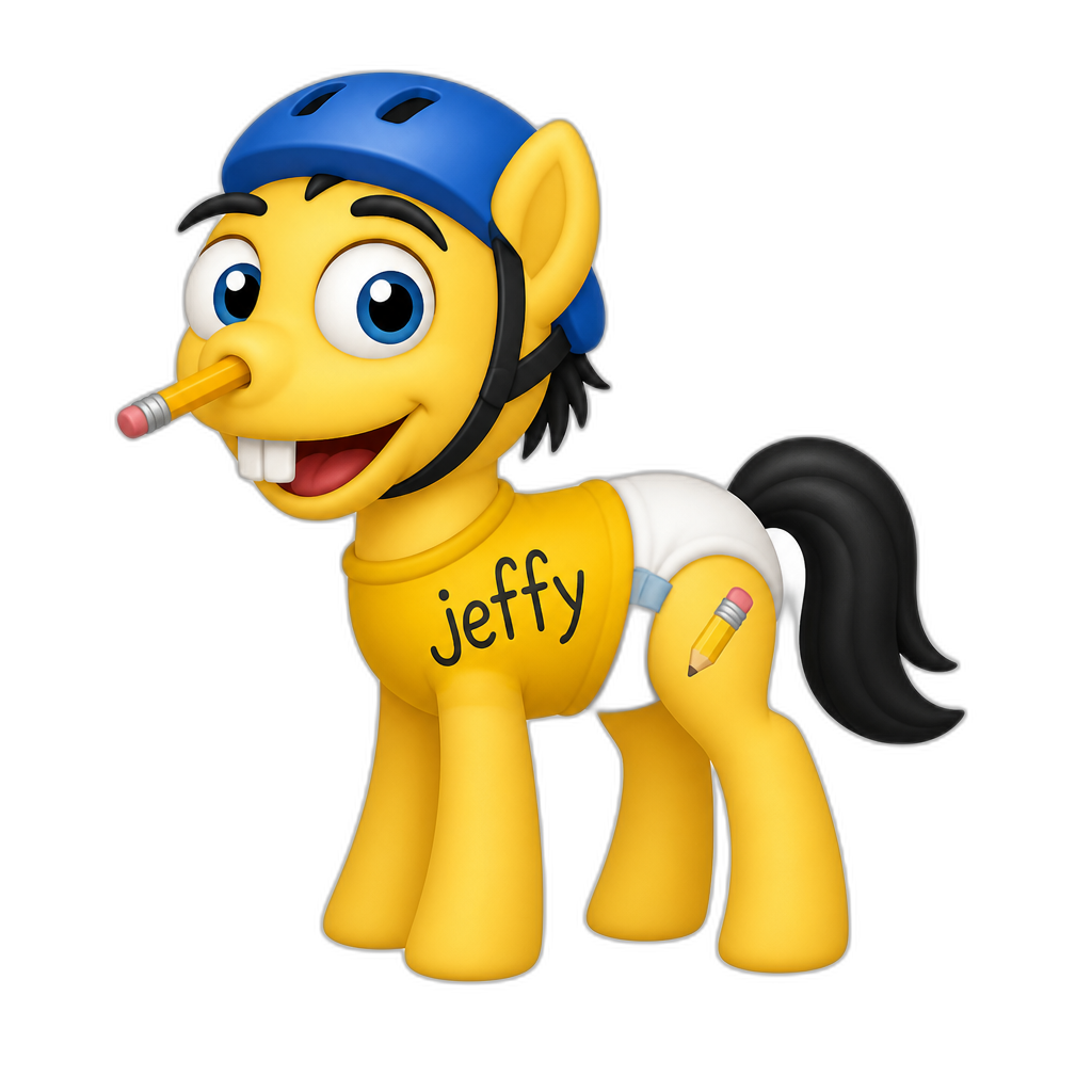 Jeffy as My Little Pony - AI generated emoji