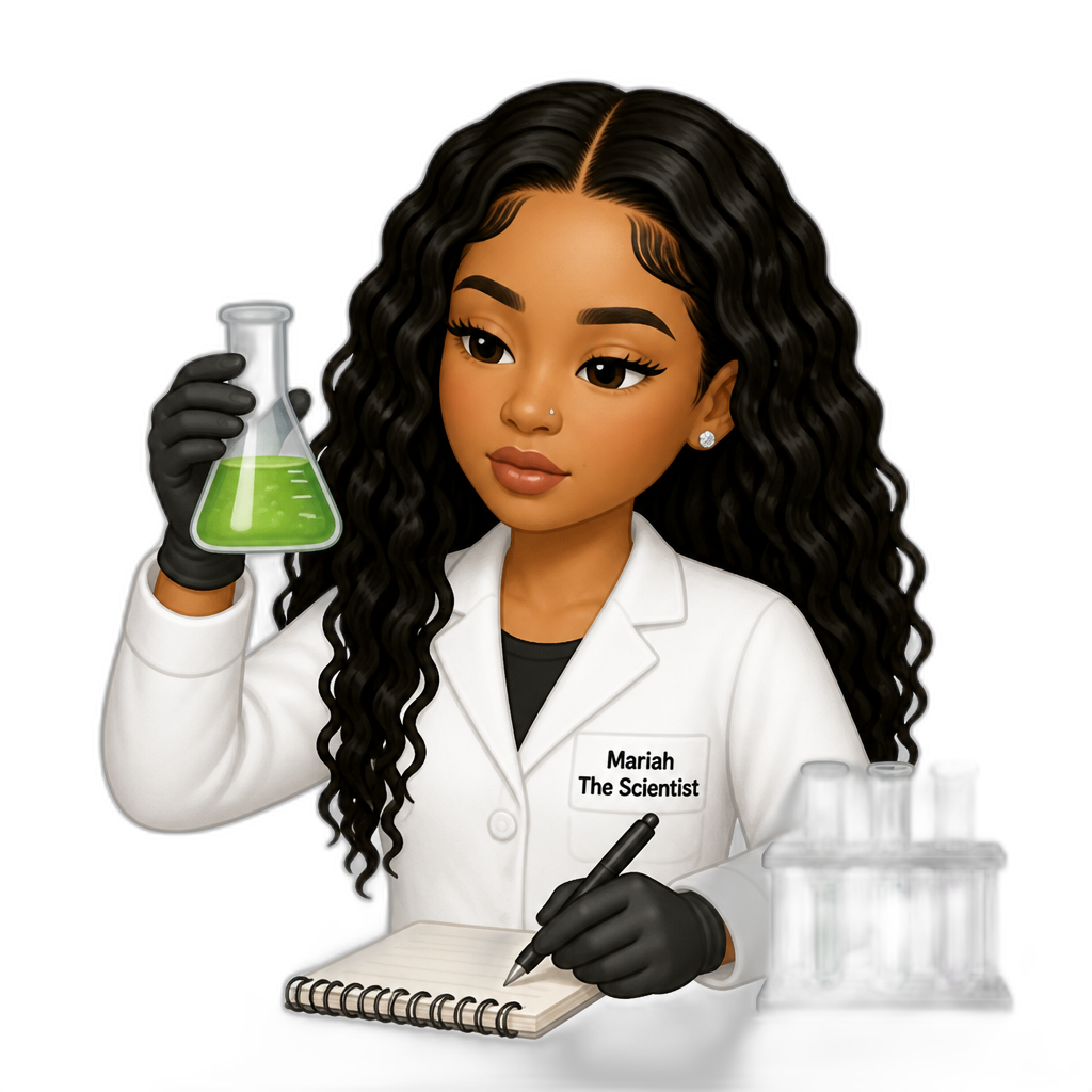 Mariah The Scientist as a scientist - AI generated emoji