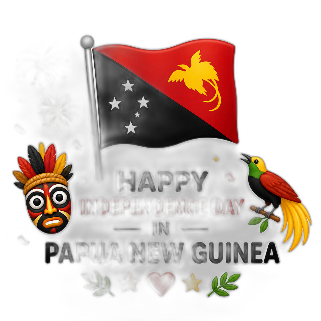 Independence Day in Papua New Guinea - AI generated emoji