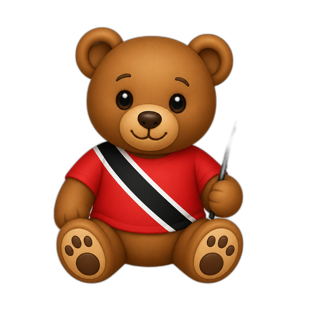 Create a Teddy bear who is a Trinidadians and Tobagonian - AI generated emoji