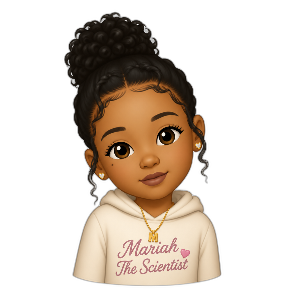Mariah The Scientist as a kid - AI generated emoji