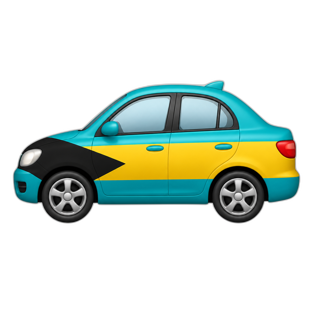 Bahamas Car - AI generated emoji