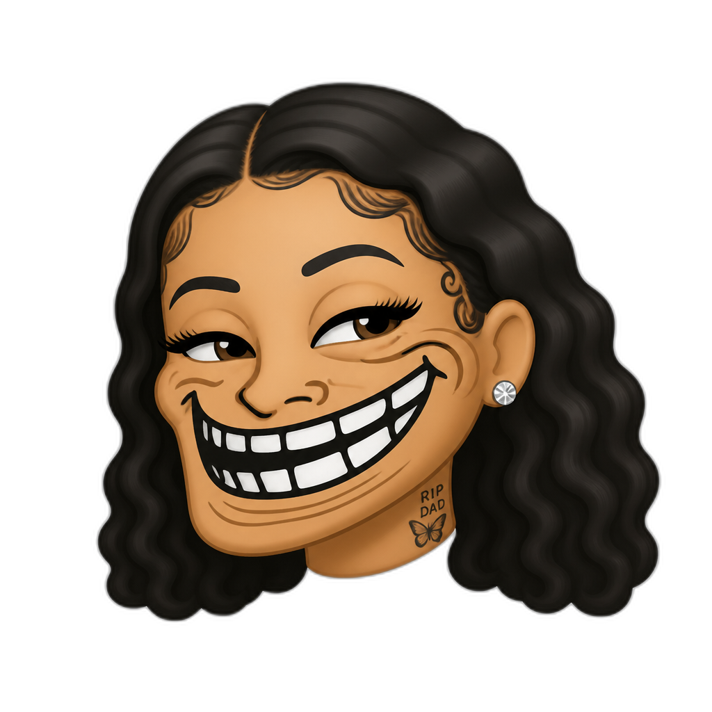 Mariah The Scientist Troll Face meme - AI generated emoji