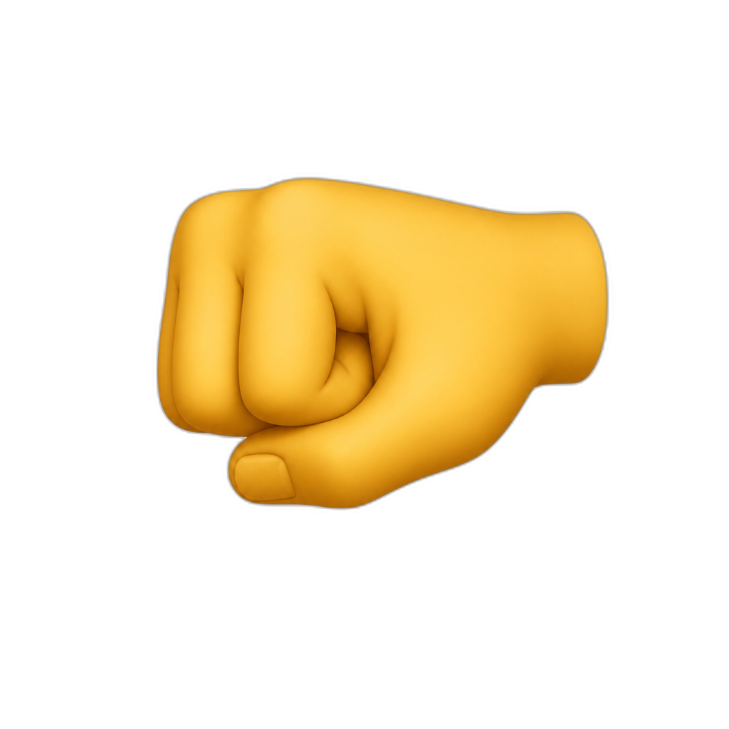 right fist for bumping - AI generated emoji