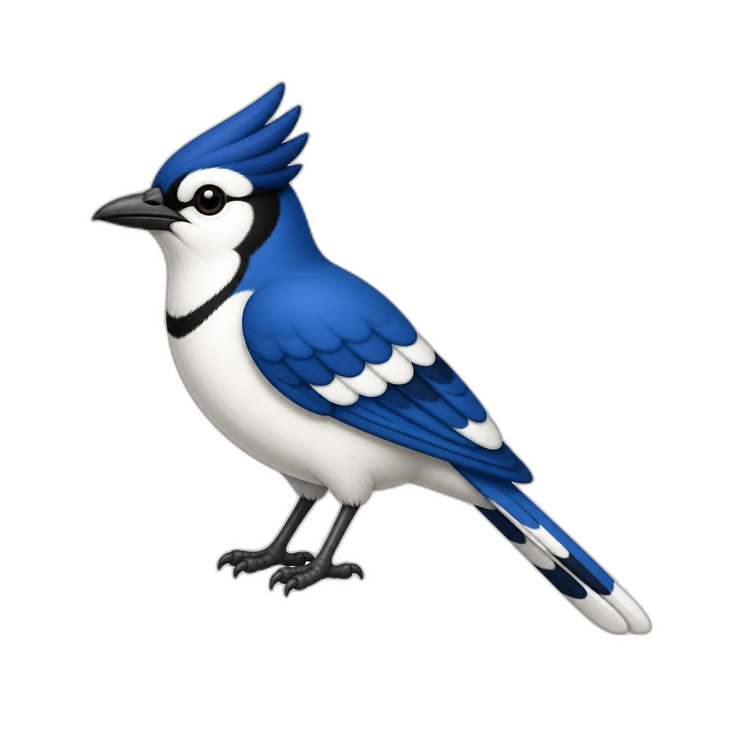 White throated magpie-jay - AI generated emoji