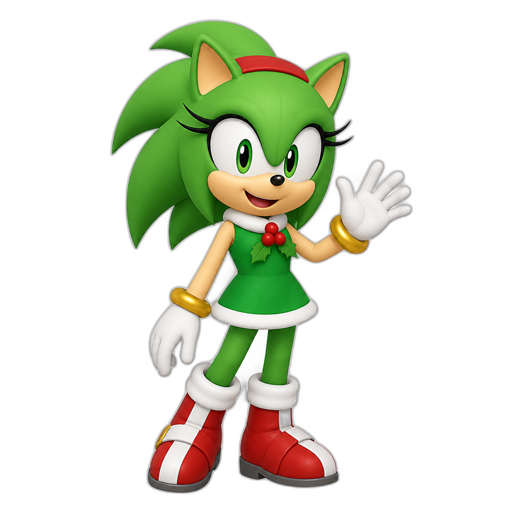 Holly The Hedgehog (Sonic OC) - AI generated emoji