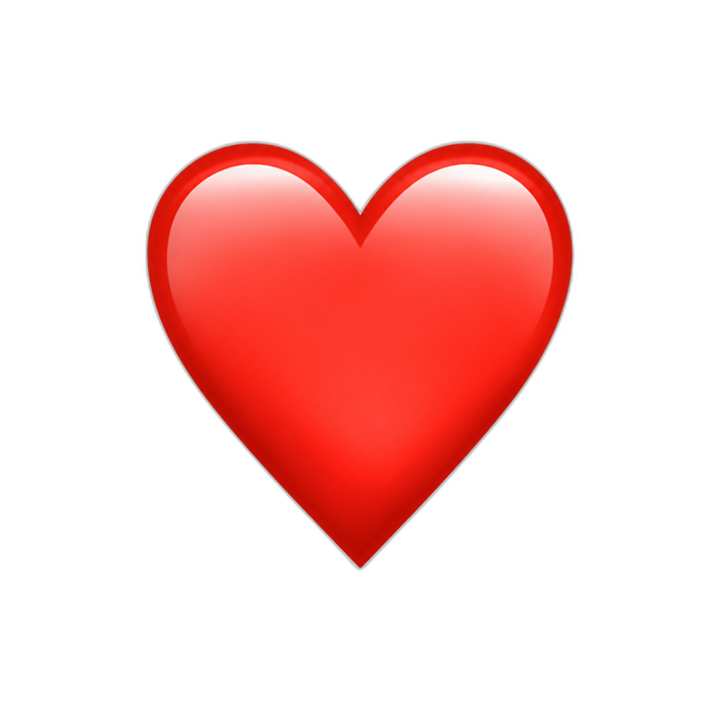 Red hearth - AI generated emoji