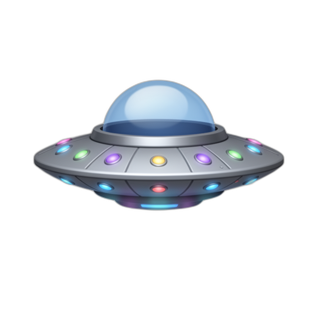 afk flying saucer - AI generated emoji