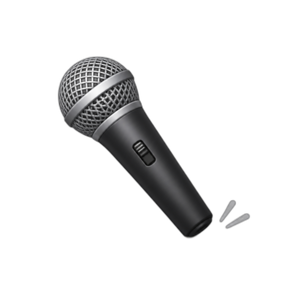 Mic drop - AI generated emoji