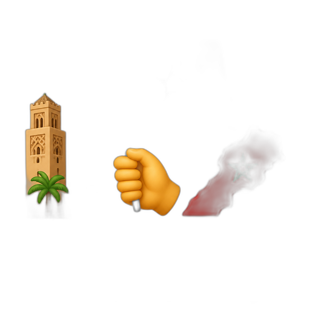 Independence Day in Morocco - AI generated emoji