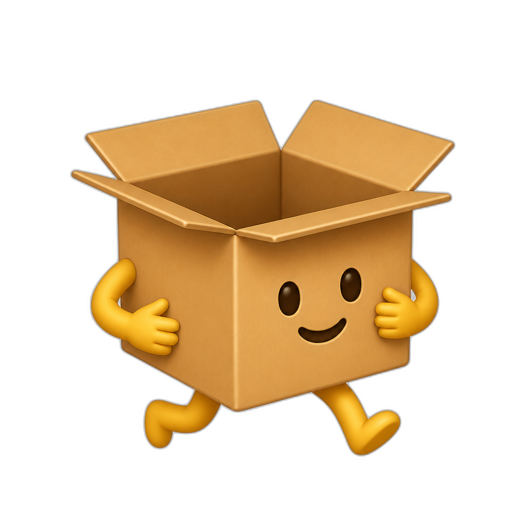 Cái thùng giấy đang - AI generated emoji