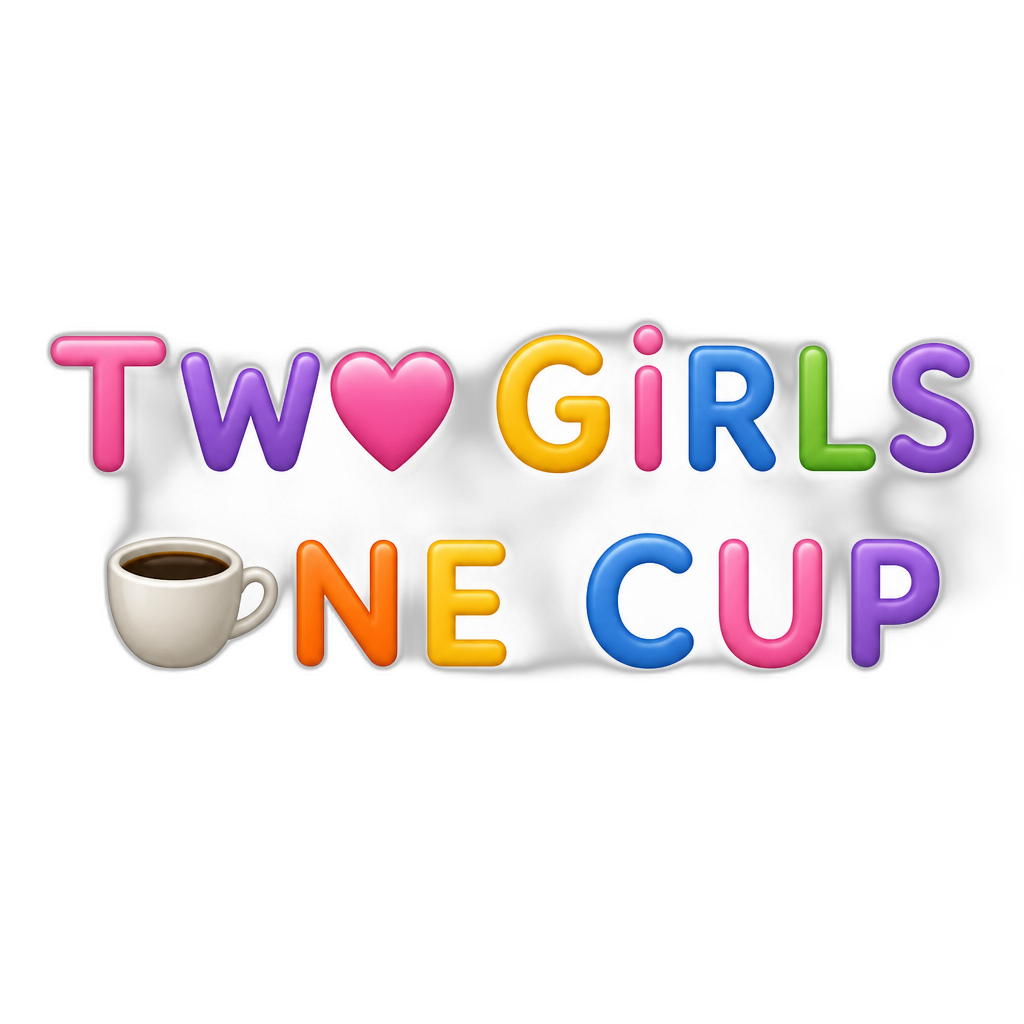 the letters "T"W"O"G"I"R"L"S" "O"N"E"C"U"P" - AI generated emoji