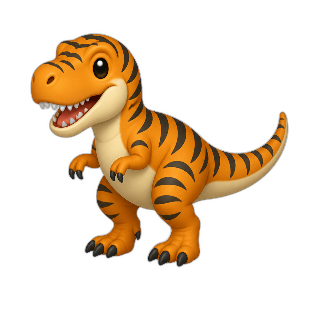 🦖+🐯 - AI generated emoji