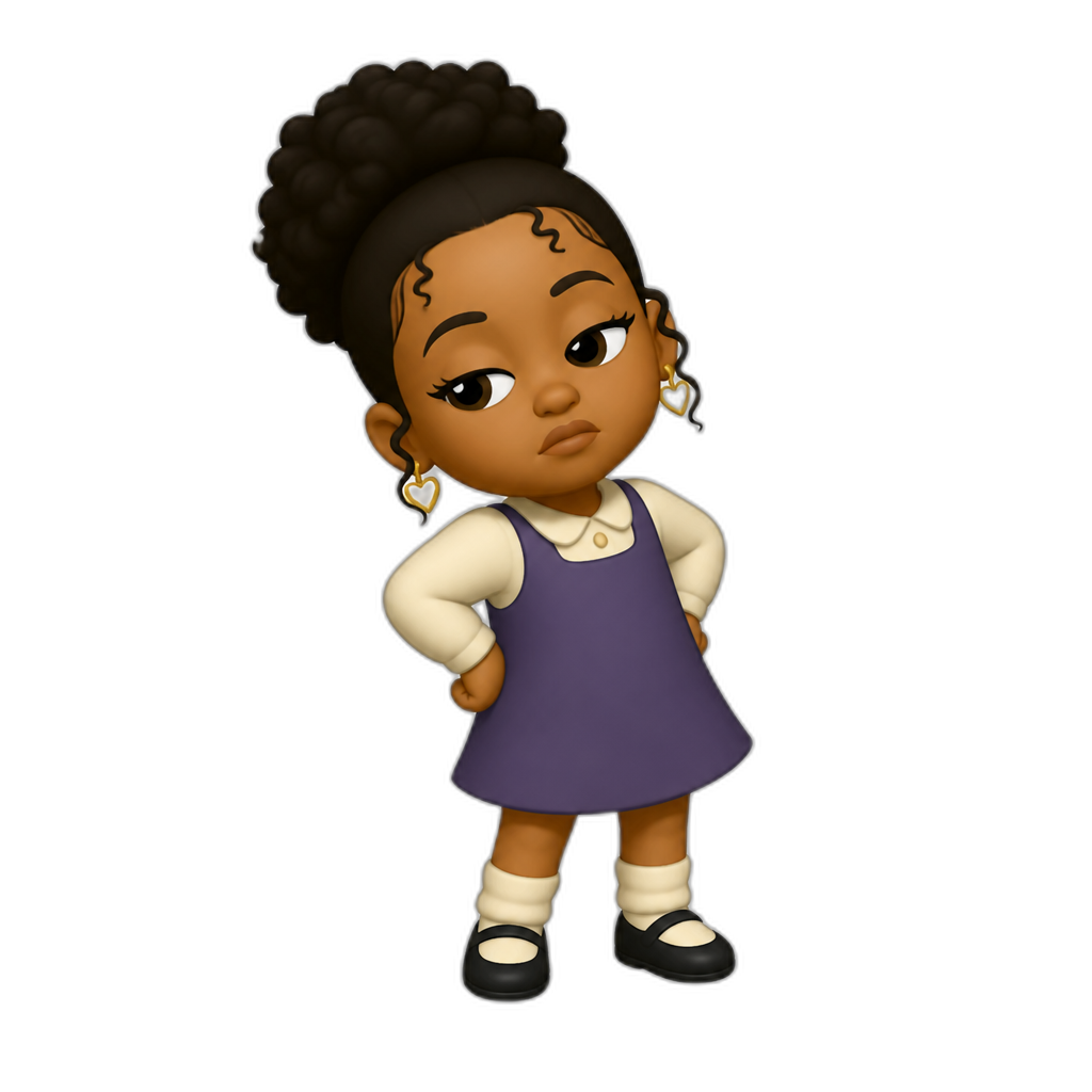 Mariah The Scientist in Bebe's Kids - AI generated emoji