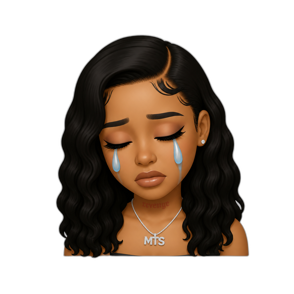 Mariah The Scientist crying - AI generated emoji