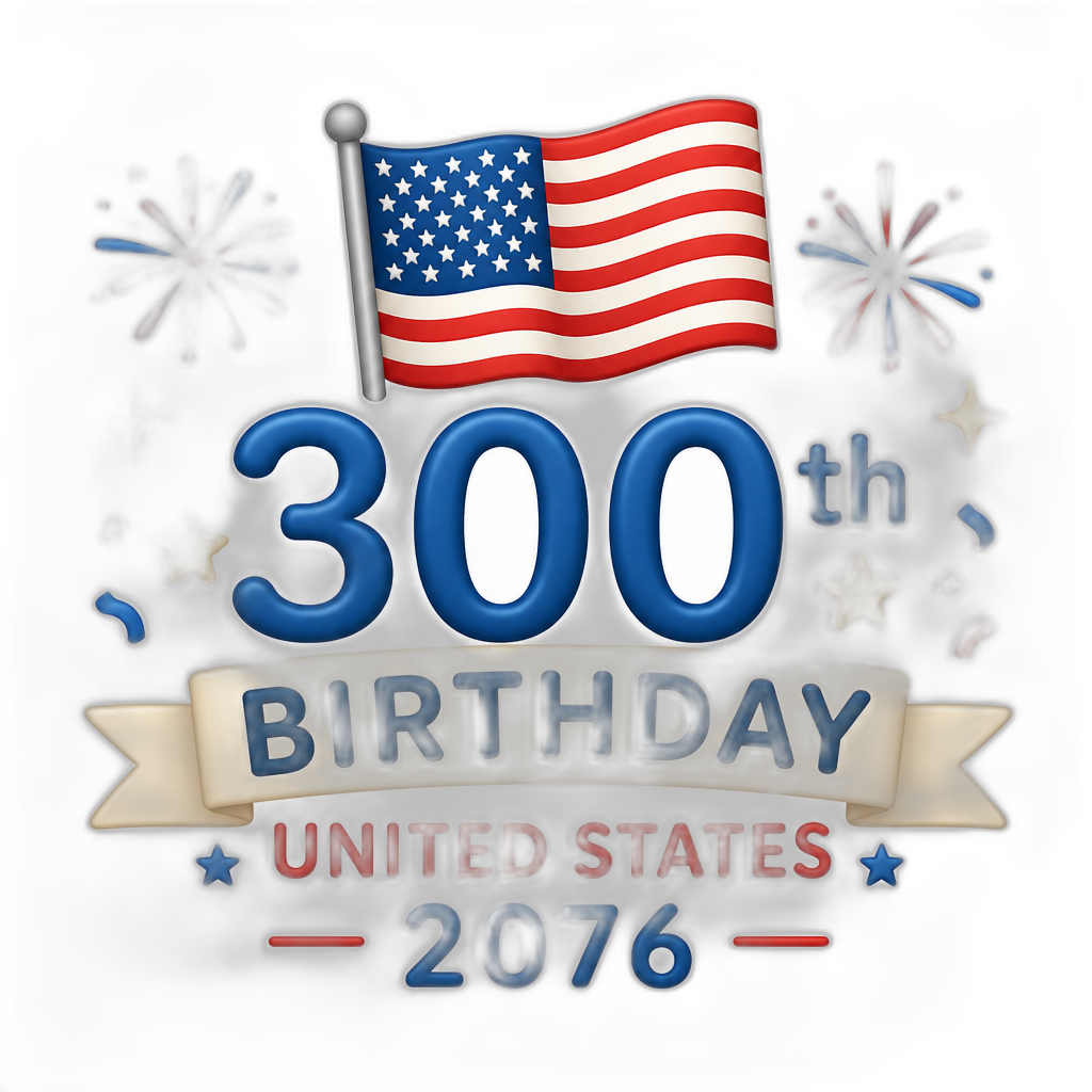 Unided States 300th birthday (2076) - AI generated emoji