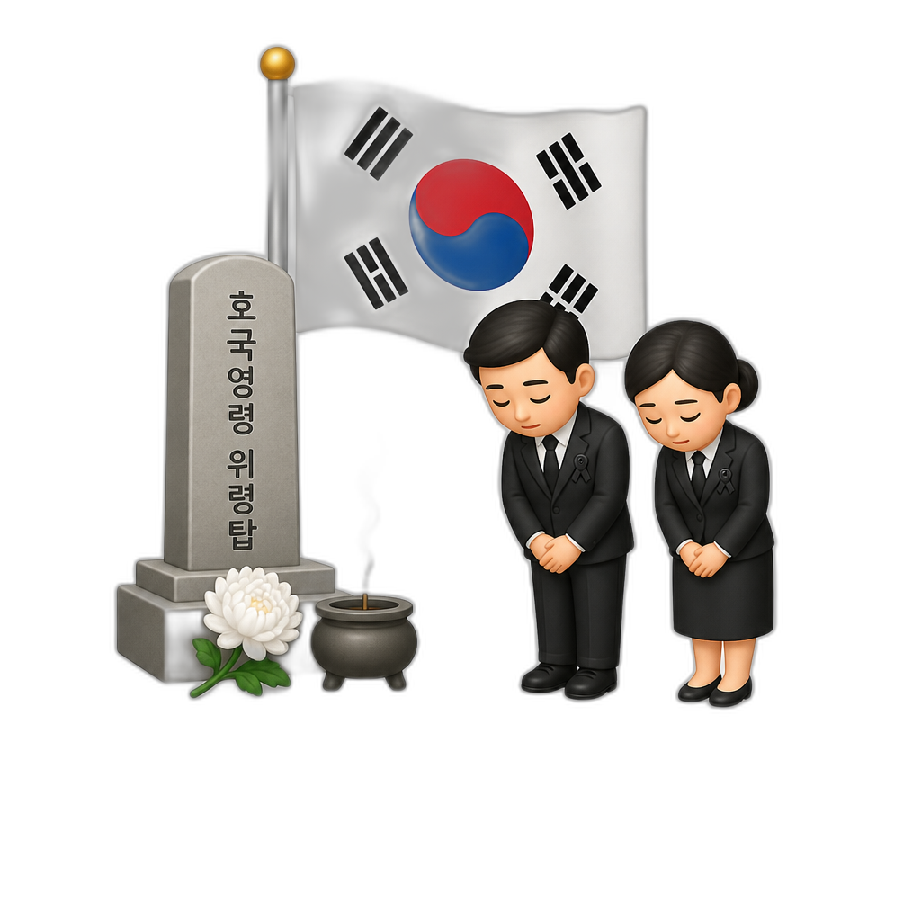 Memorial Day in South Korea - AI generated emoji