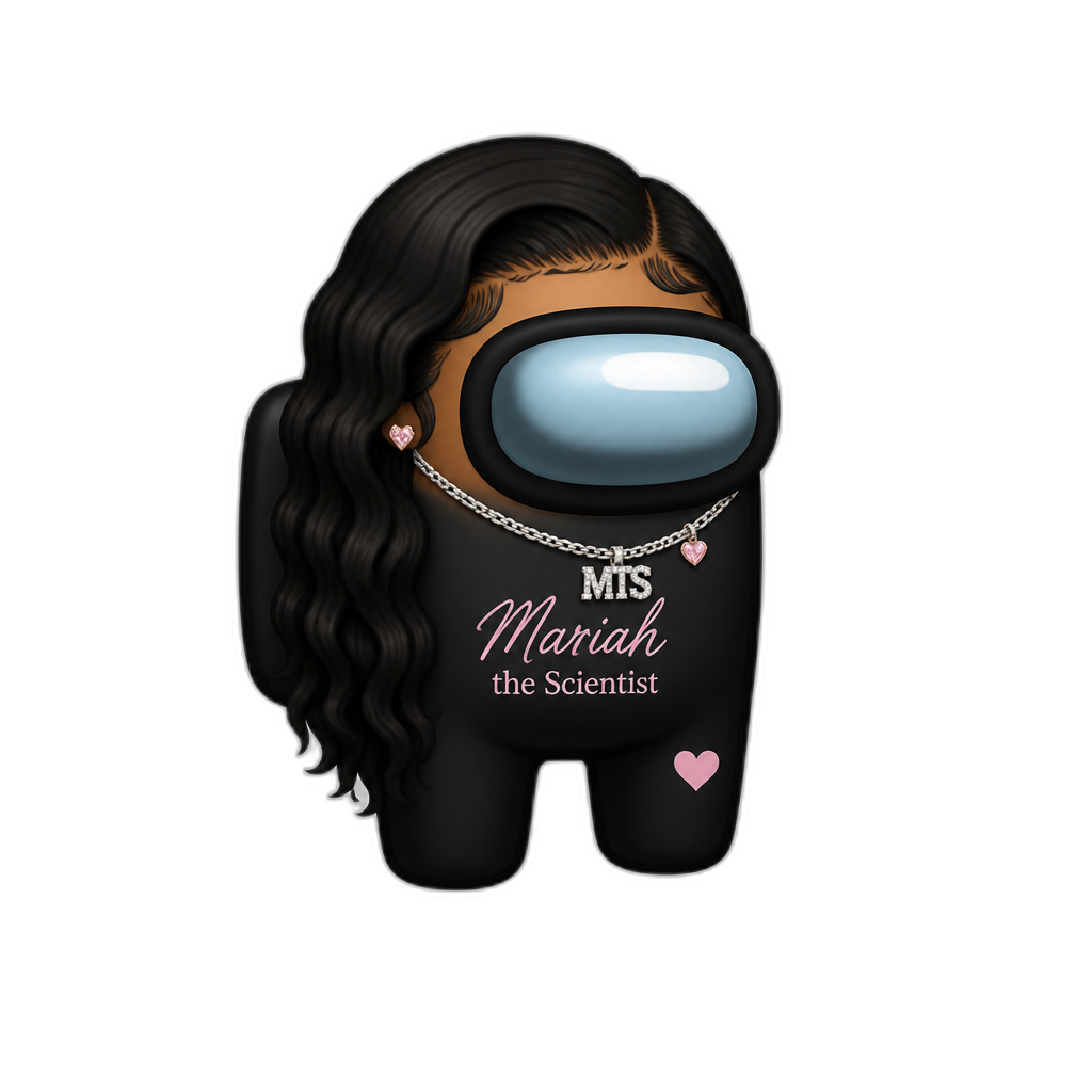 Mariah The Scientist in Among Us - AI generated emoji