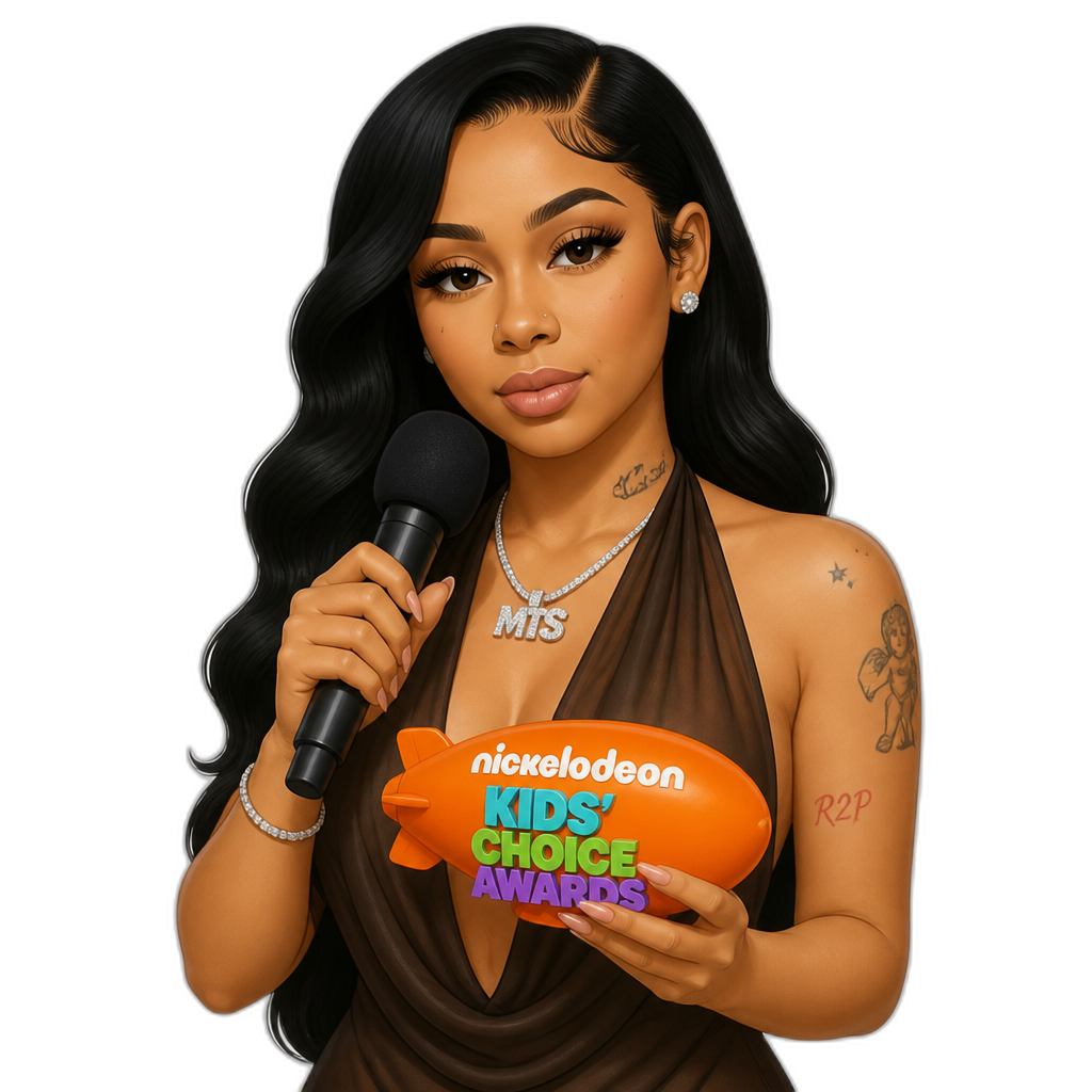 Mariah The Scientist hosting the KCAs, realistic - AI generated emoji