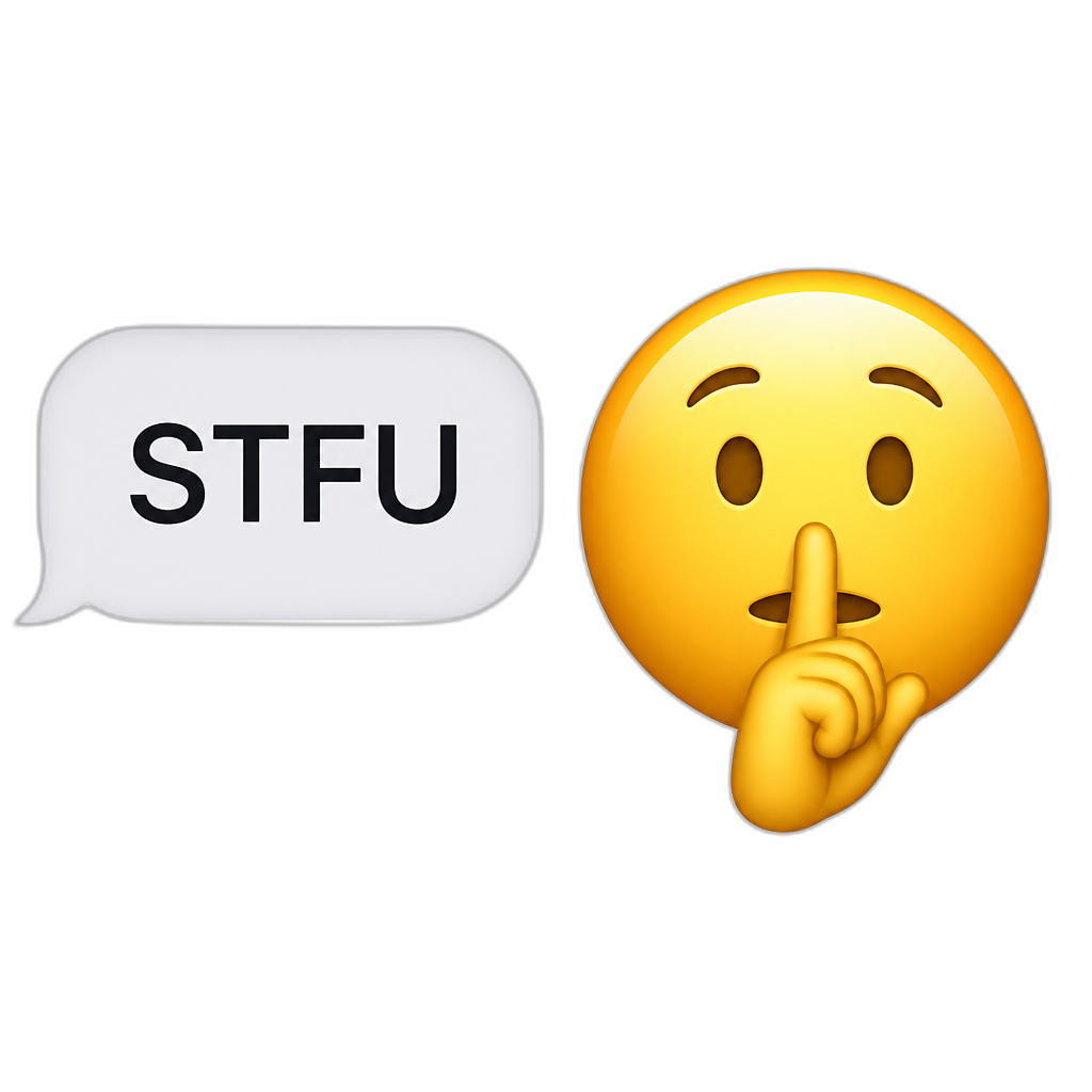 STFU chat - AI generated emoji
