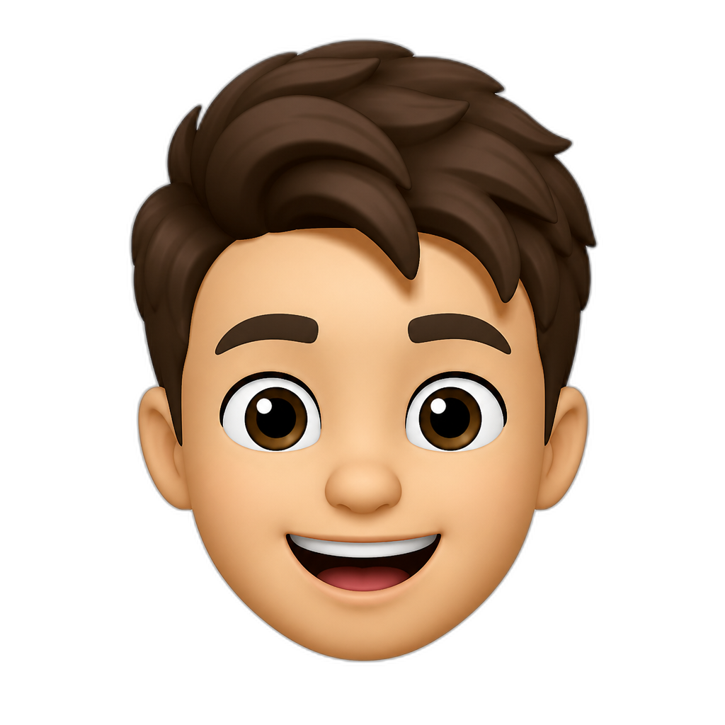 big head - AI generated emoji