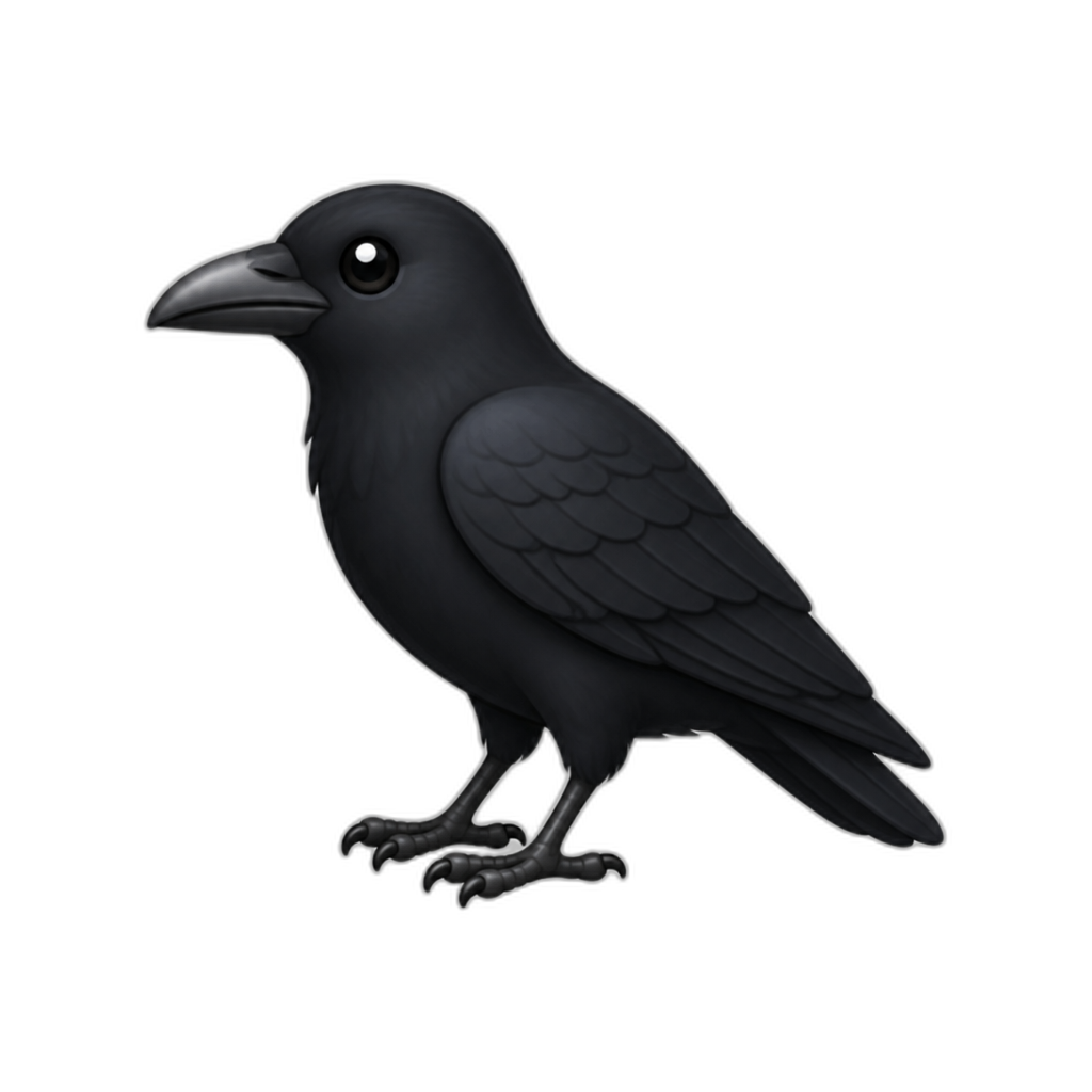 Crow - AI generated emoji