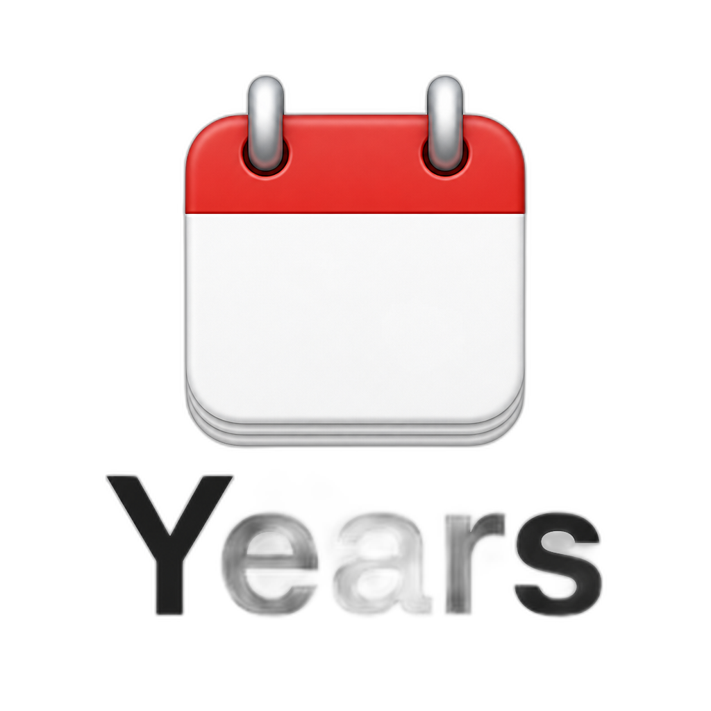 Years text - AI generated emoji