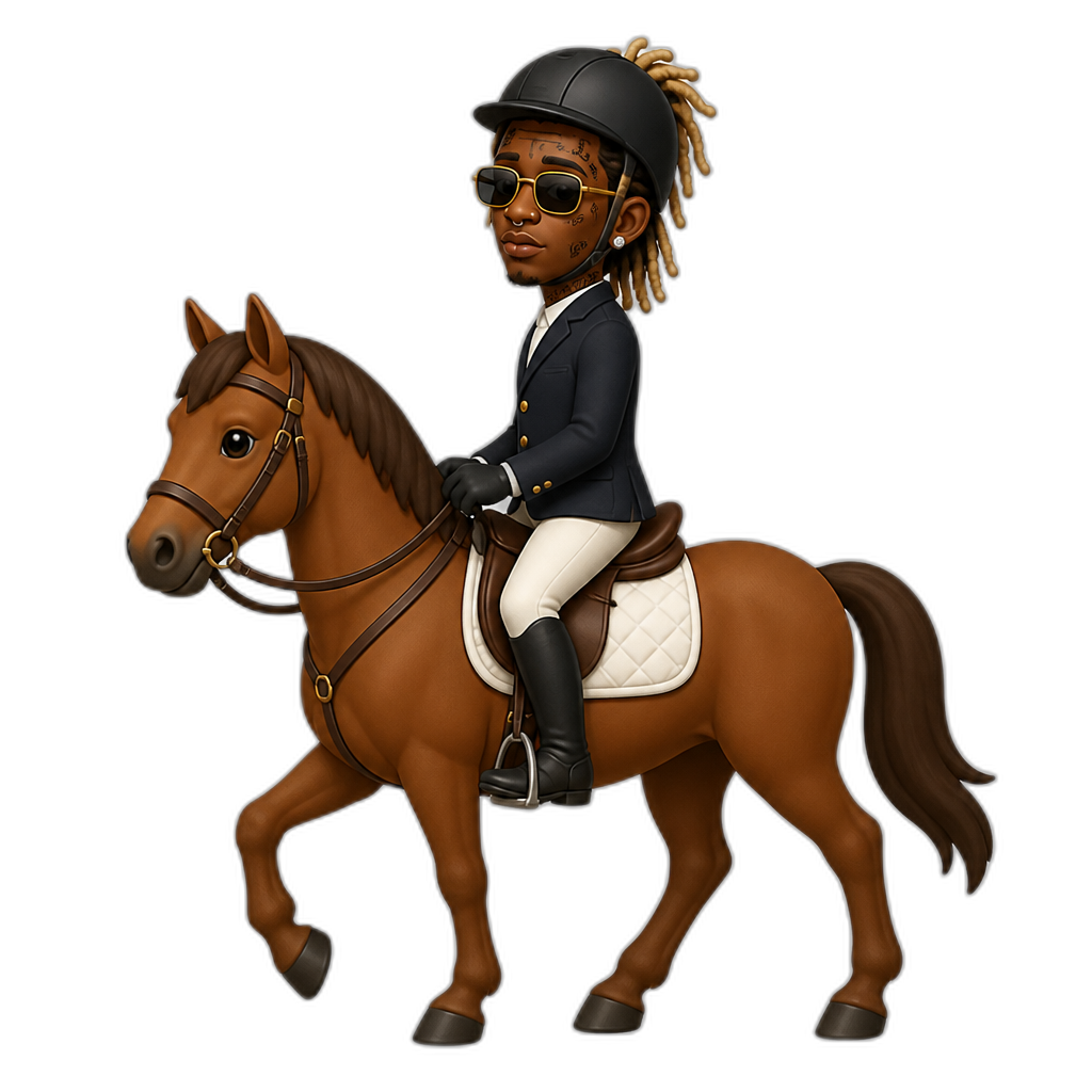 Young Thug as an Equestrian Boy - AI generated emoji