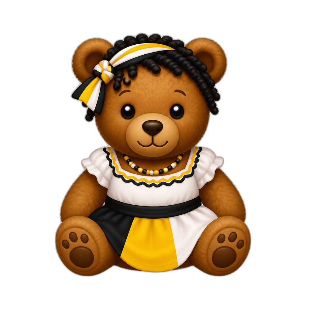 Create a Teddy bear who is a Garifuna - AI generated emoji